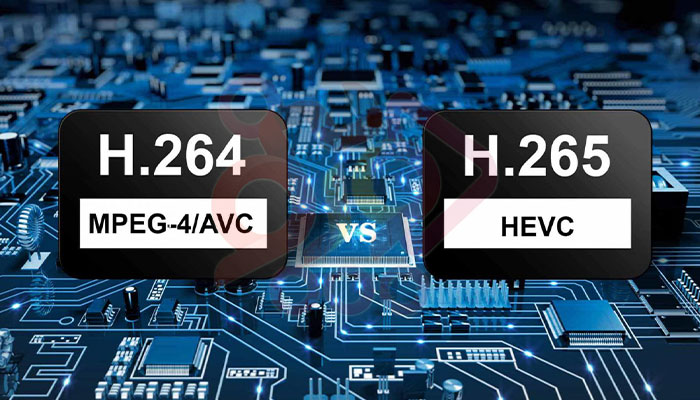 مقایسه فرمت فشرده سازی h264 و h265